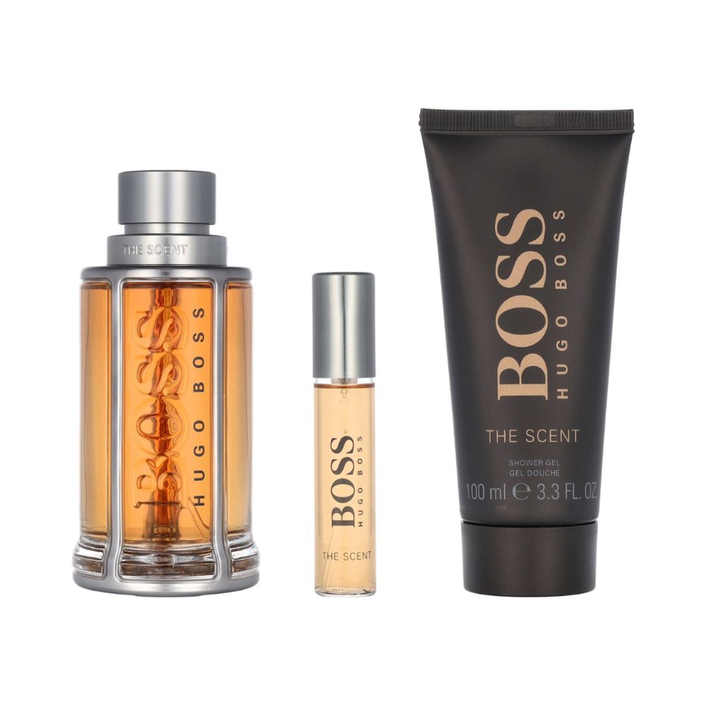 Hugo Boss The Scent 100ml EDT Spray / 100ml Douchegel / 10ml EDT Reisspray