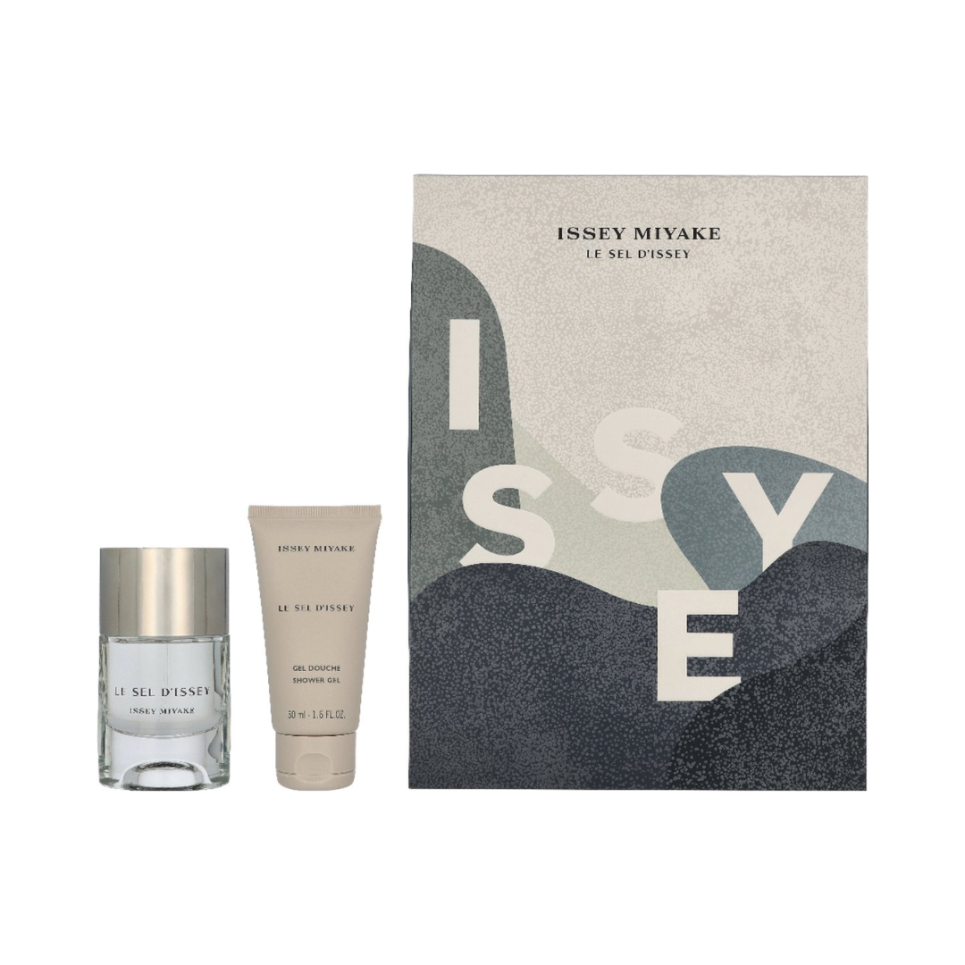 Issey Miyake Le Sel d'Issey Geschenkset – 50ml EDT Navulbaar + 50ml Showergel – Herenparfumset