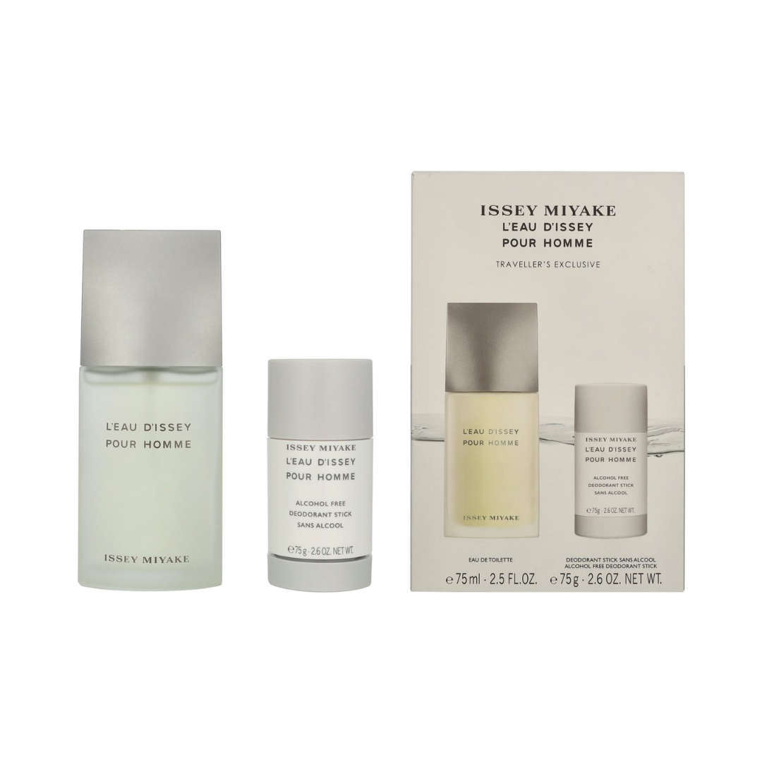 Issey Miyake L’Eau d’Issey Pour Homme Geschenkset – 75ml EDT-spray + 75g Deo Stick – Herenparfumset