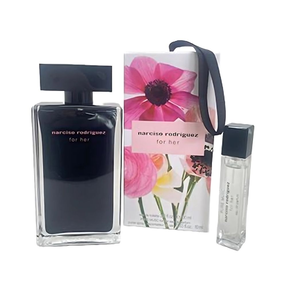 Narciso Rodriguez for Her 100ml EDT Spray / Pure Musc 10ml EDP Tasverstuiver