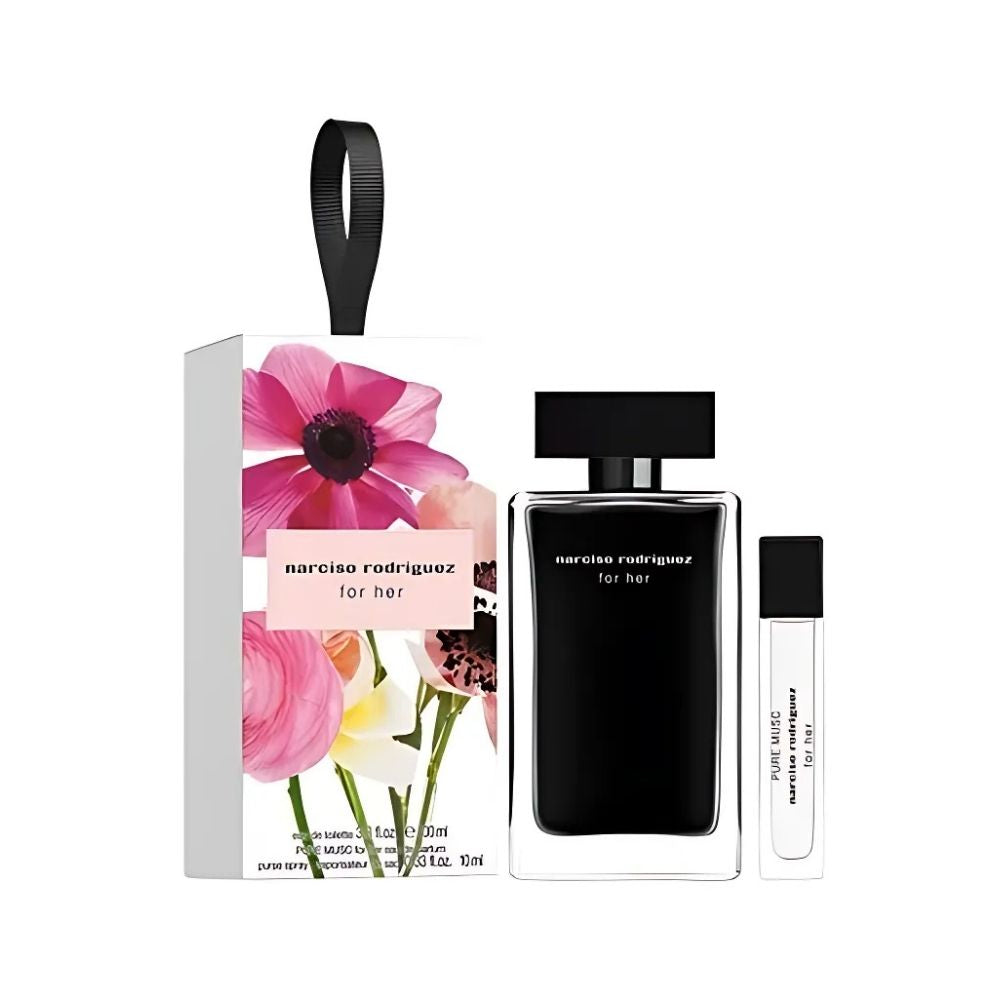 Narciso Rodriguez for Her 100ml EDT Spray / Pure Musc 10ml EDP Tasverstuiver