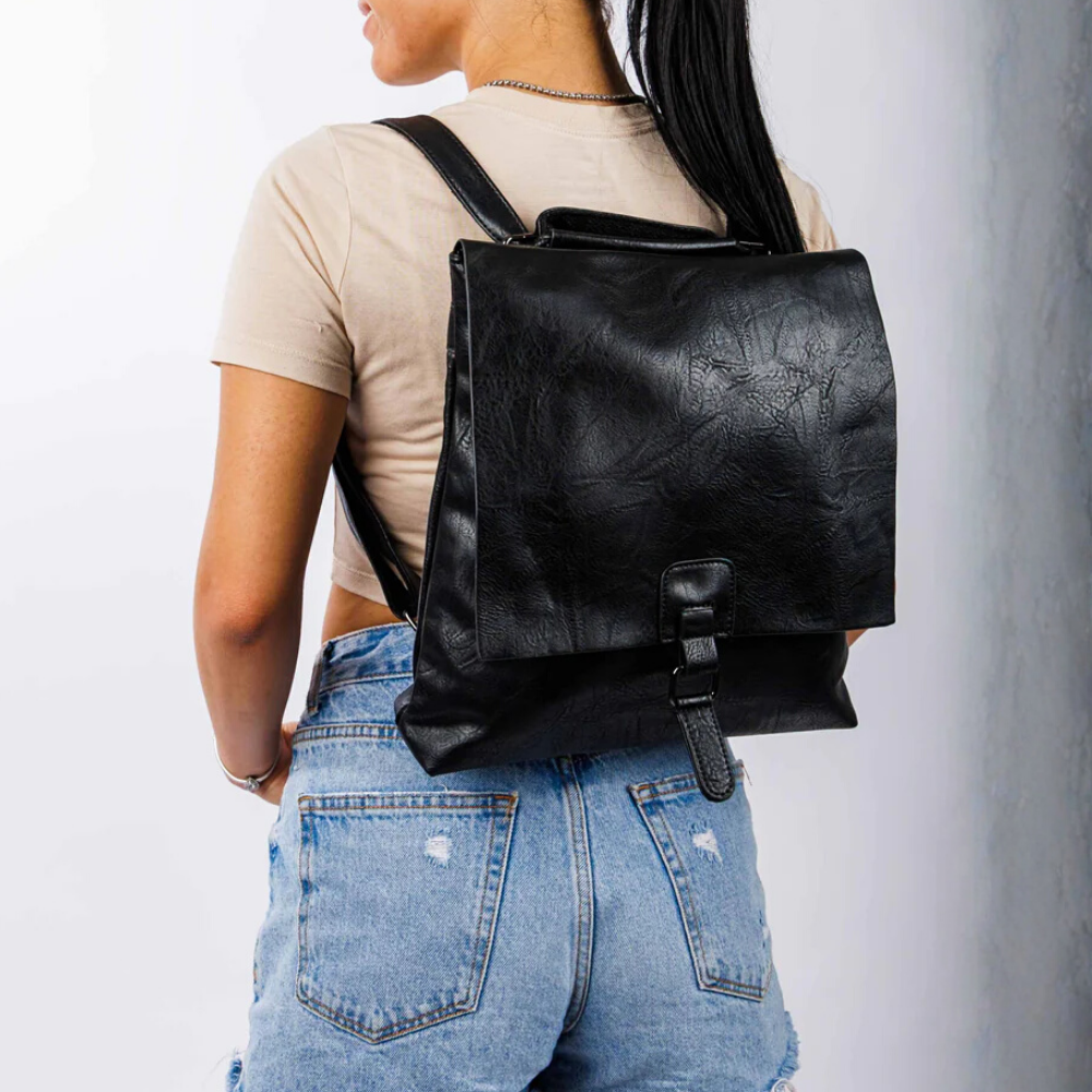 Lina | Functioneel Rugzak met Klepsluiting