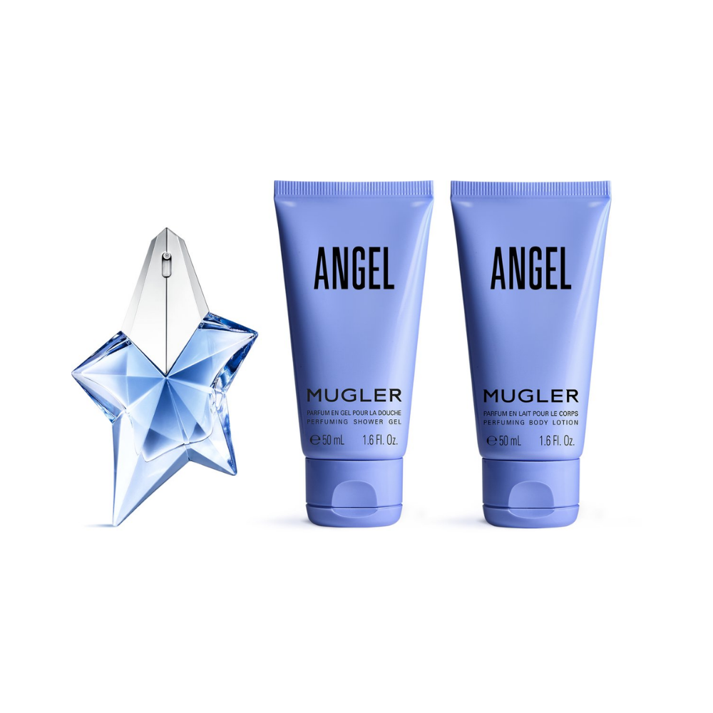 Mugler Angel – 25ml EDP-spray + 50ml Body Lotion + 50ml Shower Gel – Damesparfum