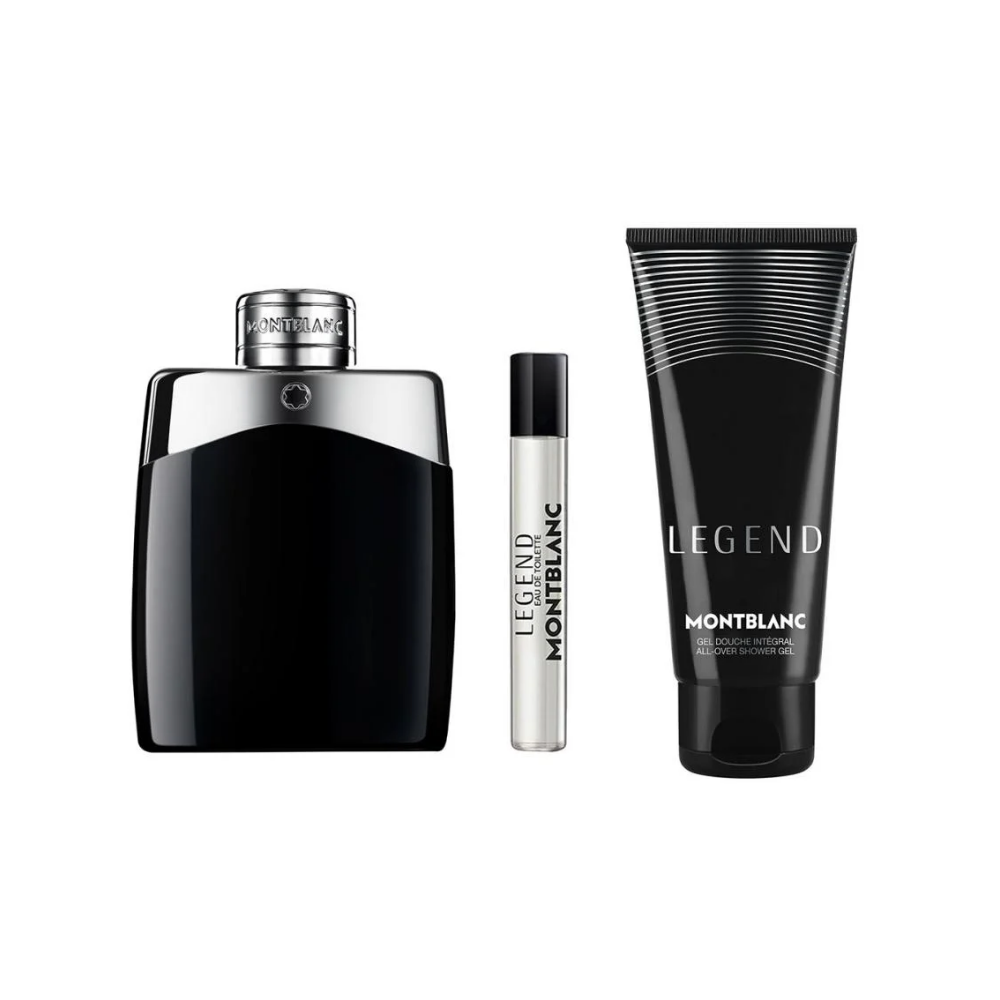 Montblanc Legend – 100ml EDT-spray + 100ml All-Over Shower Gel + 7.5ml EDT-spray – Herenparfum