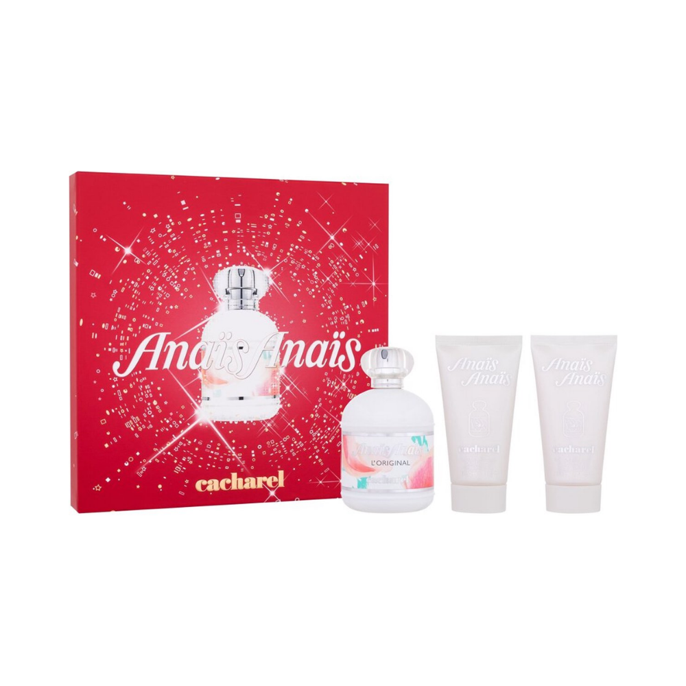 Cacharel Anais Anais – 100ml EDT-spray + 2x 50ml Body Lotion – Damesparfum