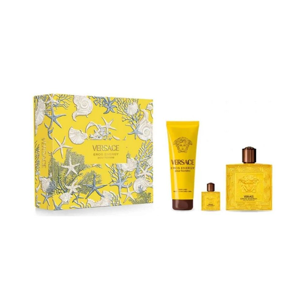 Versace Eros Energy 100 ml EDP + 150ml Showergel +5ml EDP - Geschenkset