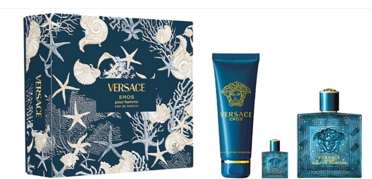 Versace Eros Pour Homme Eau deToilette Giftset - 100ml+150ml+5ml