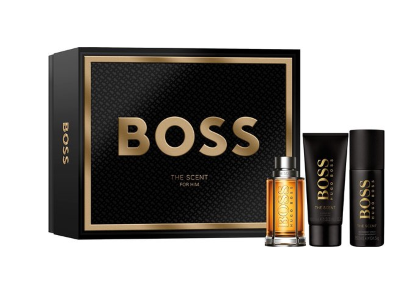 Hugo Boss The Scent For Him 100ml EDT + Deo spray 150ml + Shower Gel 100ml - GIFTSET