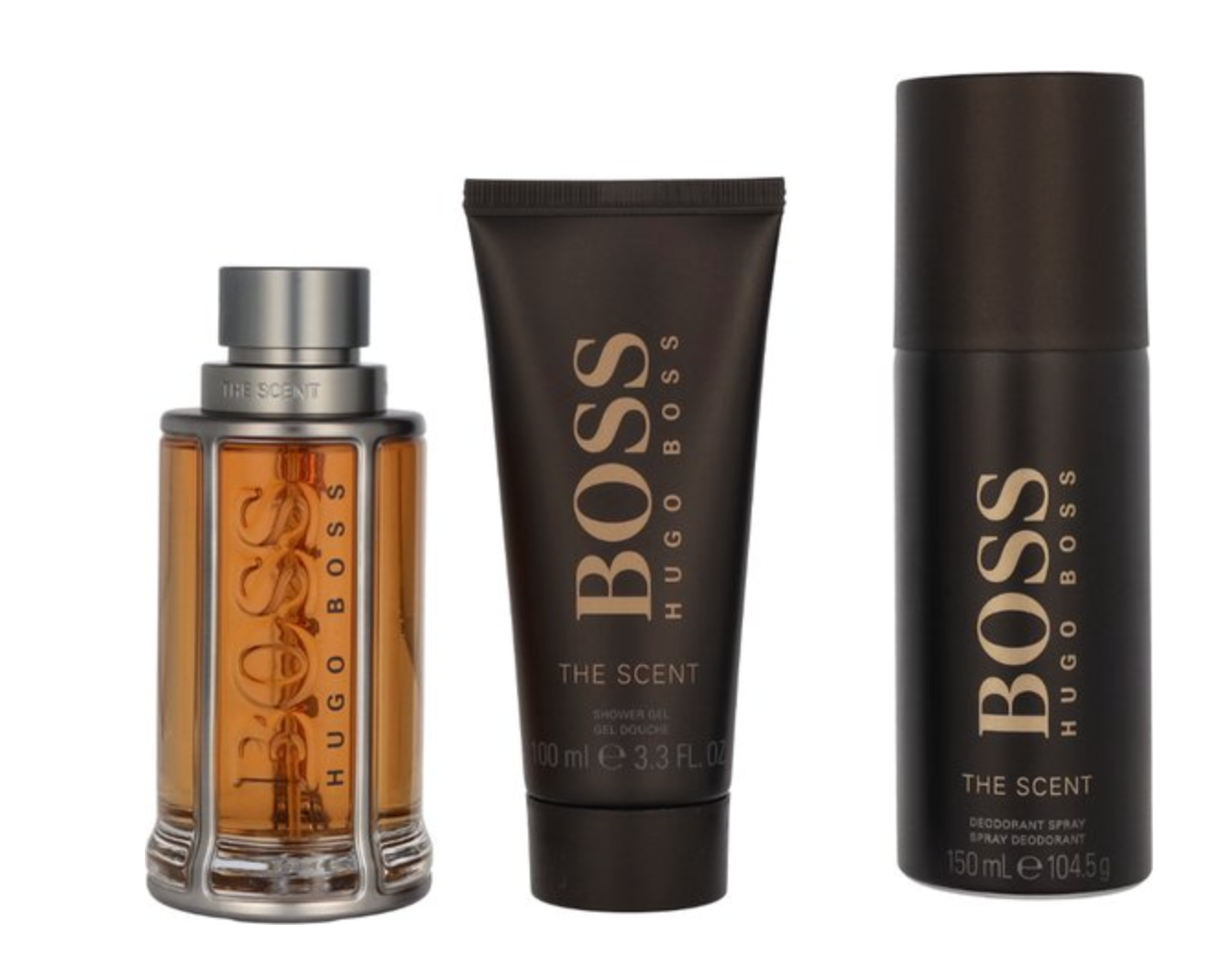 Hugo Boss The Scent For Him 100ml EDT + Deo spray 150ml + Shower Gel 100ml - GIFTSET