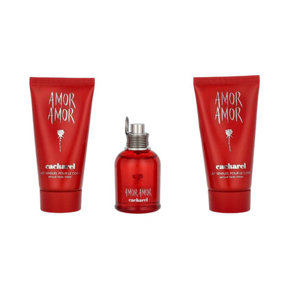 Cacharel Amor Amor – 50ml EDT-spray + 2x 50ml bodylotion – Damesparfum
