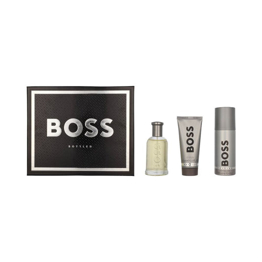 Hugo Boss Bottled – 100ml EDT-spray + 150ml deodorantspray + 100ml douchegel – Herenparfum