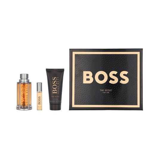 Hugo Boss The Scent – 100ml + 100ml douchegel + 10ml reisspray – Herenparfum
