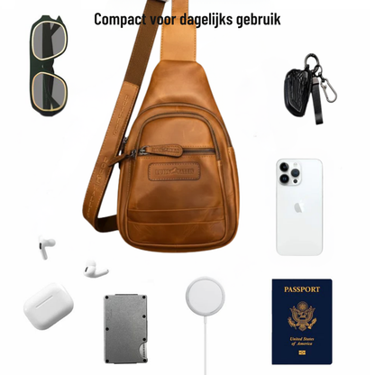 Louis Wallis | Volnerf Leer Slingbag – Handsfree & Compact