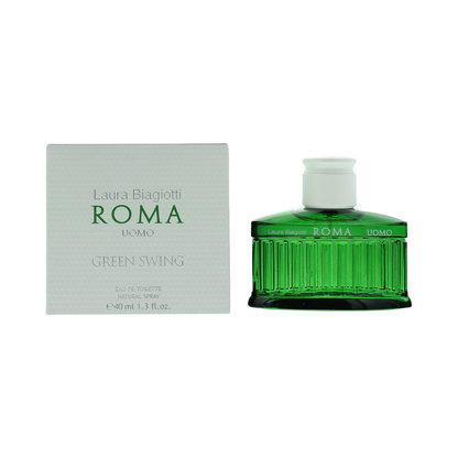 Laura Biagiotti Roma Uomo Green Swing – 40ml EDT-spray – Herenparfum