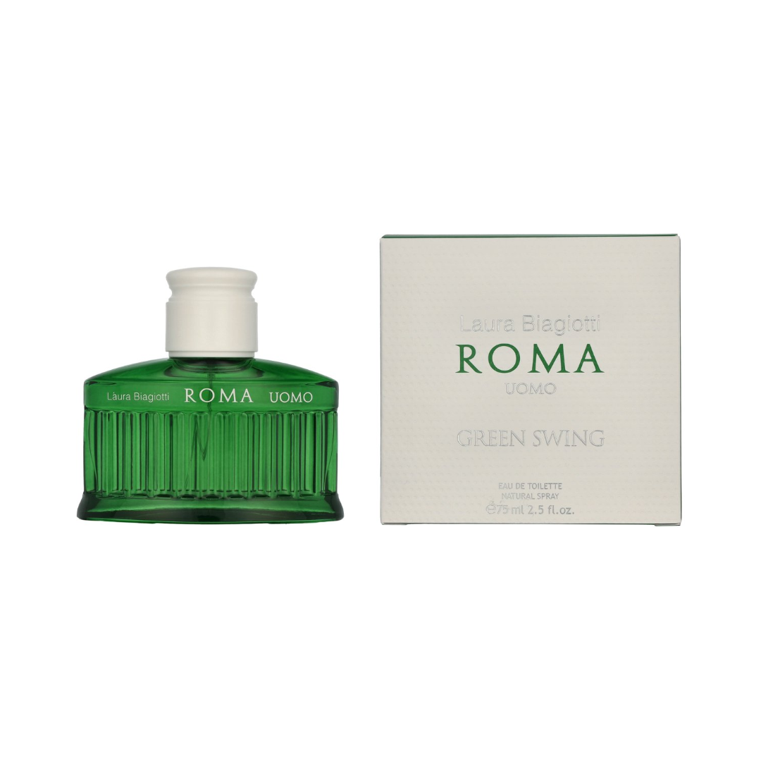 Laura Biagiotti Roma Uomo Green Swing – 75ml EDT-spray – Herenparfum