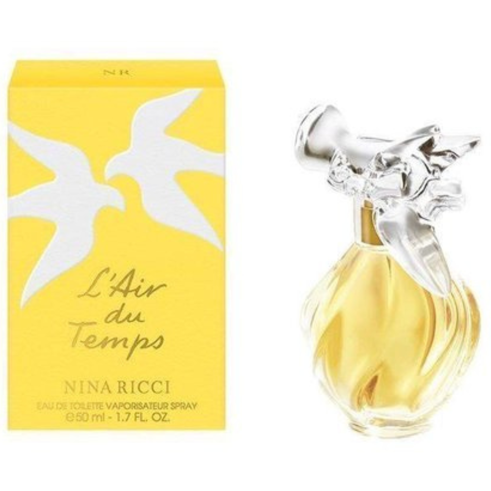 Nina Ricci L'Air du Temps Eau de Toilette 50 ml – Klassieke Damesgeur (Glazen Fles)