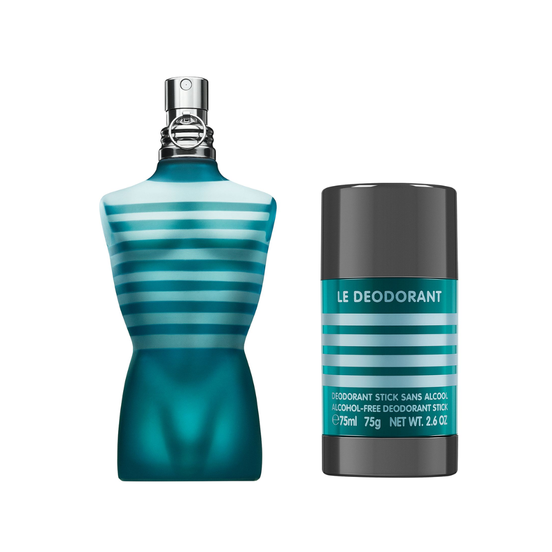Jean Paul Gaultier Le Male – 75 ml EDT-spray + 75 ml Deodorantstick – Herenparfum Geschenkset