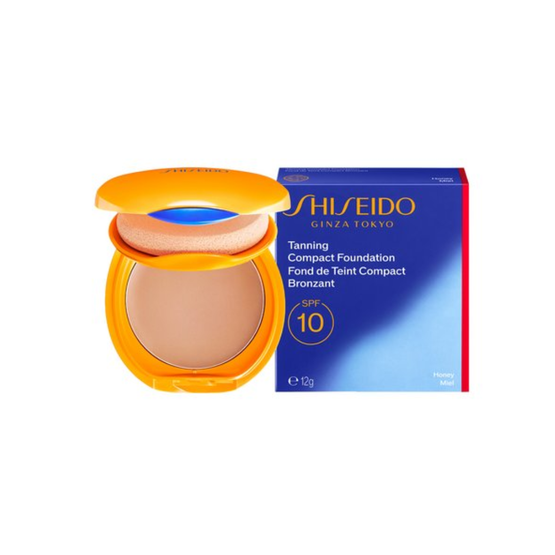 Shiseido Tanning Compact Foundation 12 g – SPF 10 – Honey – Dames