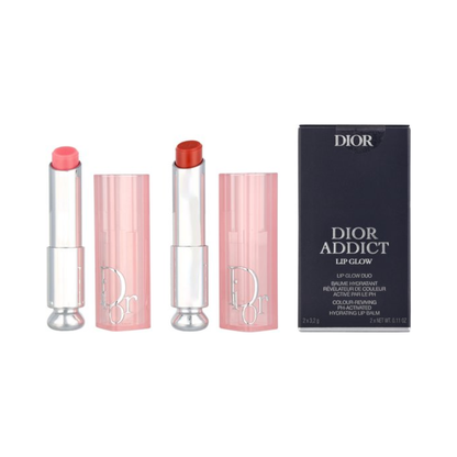 Dior Addict Lip Glow Geschenkset 6,4 g – #001 Pink + #012 Rosewood – 2 x 3,2 g – Dames