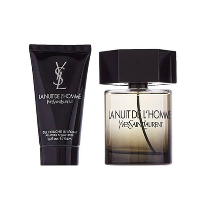 Yves Saint Laurent La Nuit de L'Homme – 100 ml EDT-spray + 50 ml All-Over Douchegel – Herenparfum Geschenkset