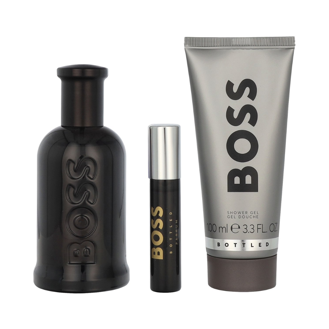 Hugo Boss Bottled – 100ml EDP-spray + 10ml EDP-spray + 100ml Showergel – Herenparfum
