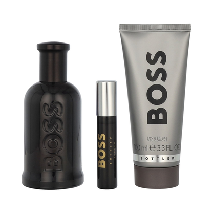 Hugo Boss Bottled – 100ml EDP-spray + 10ml EDP-spray + 100ml Showergel – Herenparfum