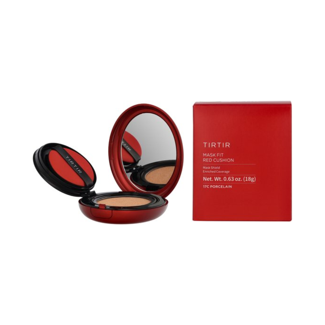 TIRTIR Mask Fit Red Cushion Foundation 18 g – SPF40 PA++ – 17C Porcelain – Dames