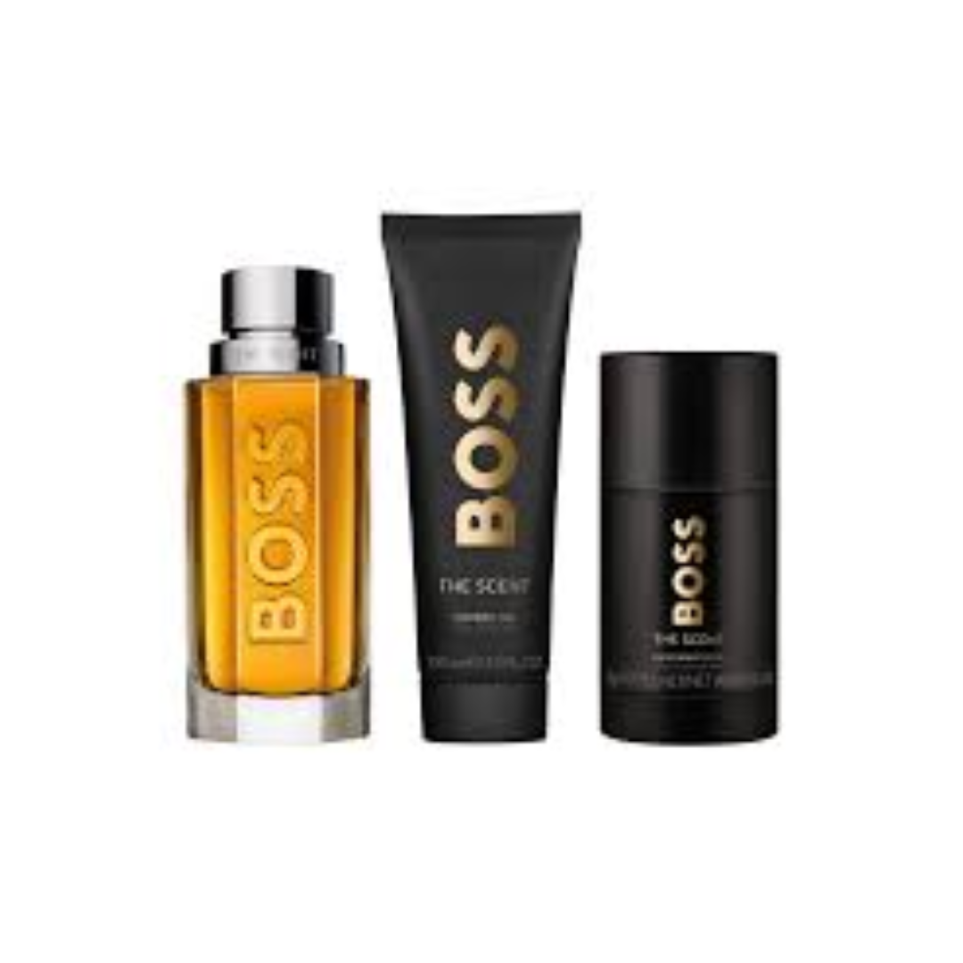 Hugo Boss The Scent – Geschenkset – 100ml EDT + 100ml Douchegel + 75ml Deodorantstick – Herenparfum