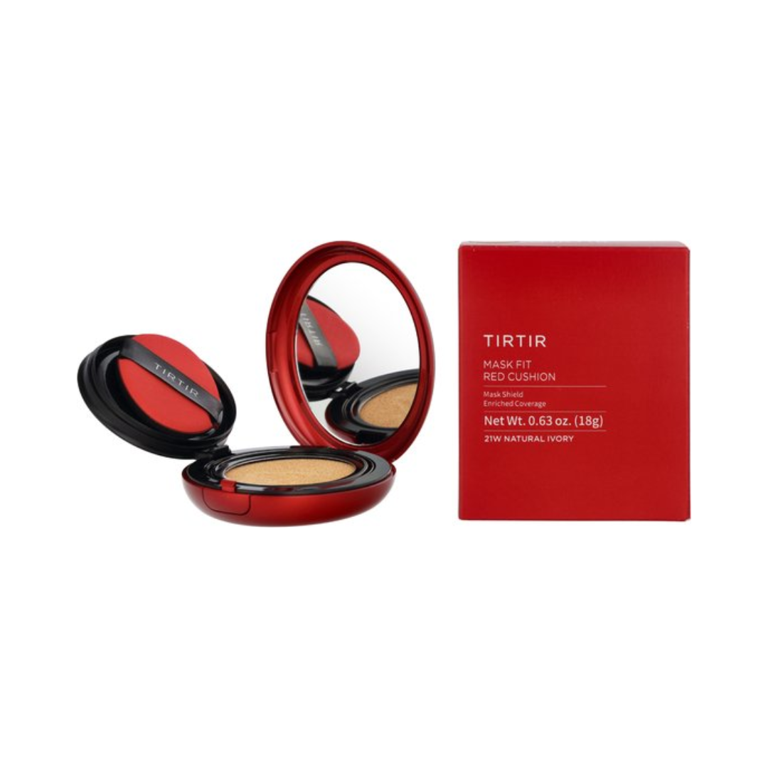 TIRTIR Mask Fit Red Cushion Foundation 18 g – SPF40 – 21W Natural Ivory – Dames