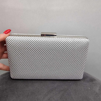 Lina | Avondtas Zilver Mocano | Laatste Dag 80% Korting