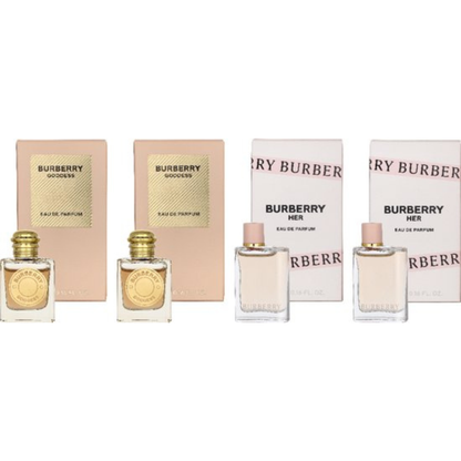 Burberry Miniaturen Set – 20ml – 4x 5ml EDP (Goddess & Her) – Damesparfum