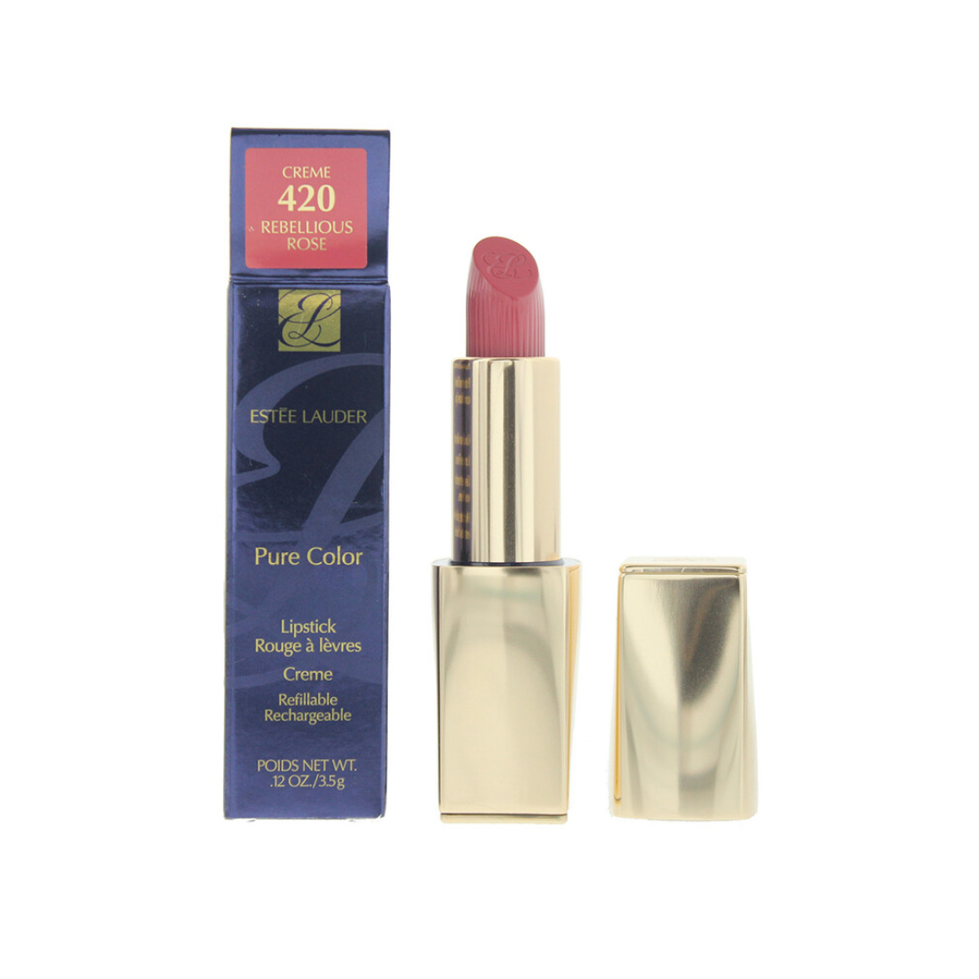 Estée Lauder Pure Color Lip Cream 3,5 g – 420 Rebellious Rose – Dames