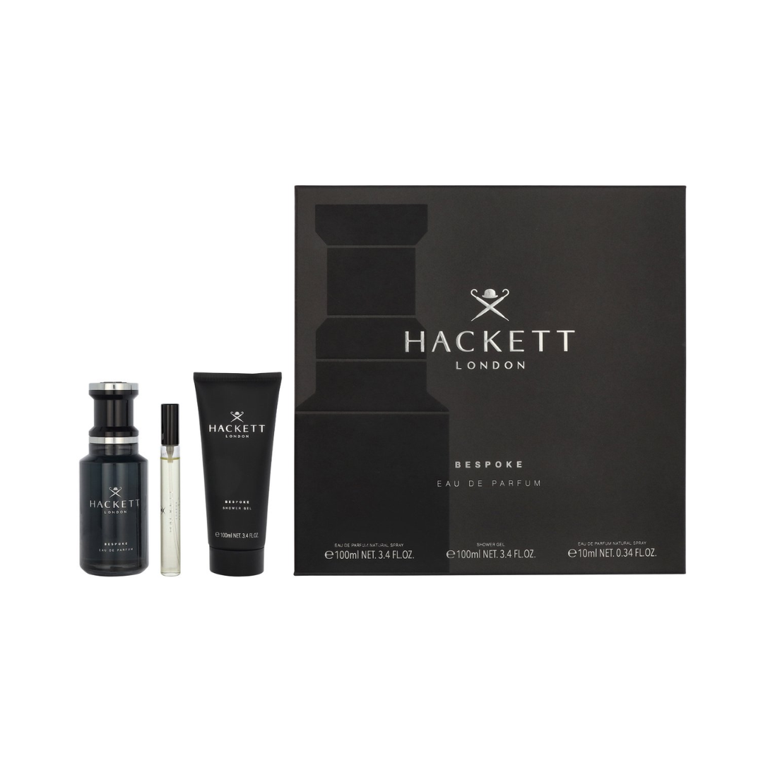 Hackett Bespoke – 100ml EDP-spray + 100ml Showergel + 10ml Travel Spray – Herenparfum