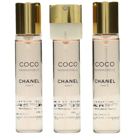 Chanel Coco Mademoiselle – Geschenkset – 3x 20ml EDT Navulling – Damesparfum