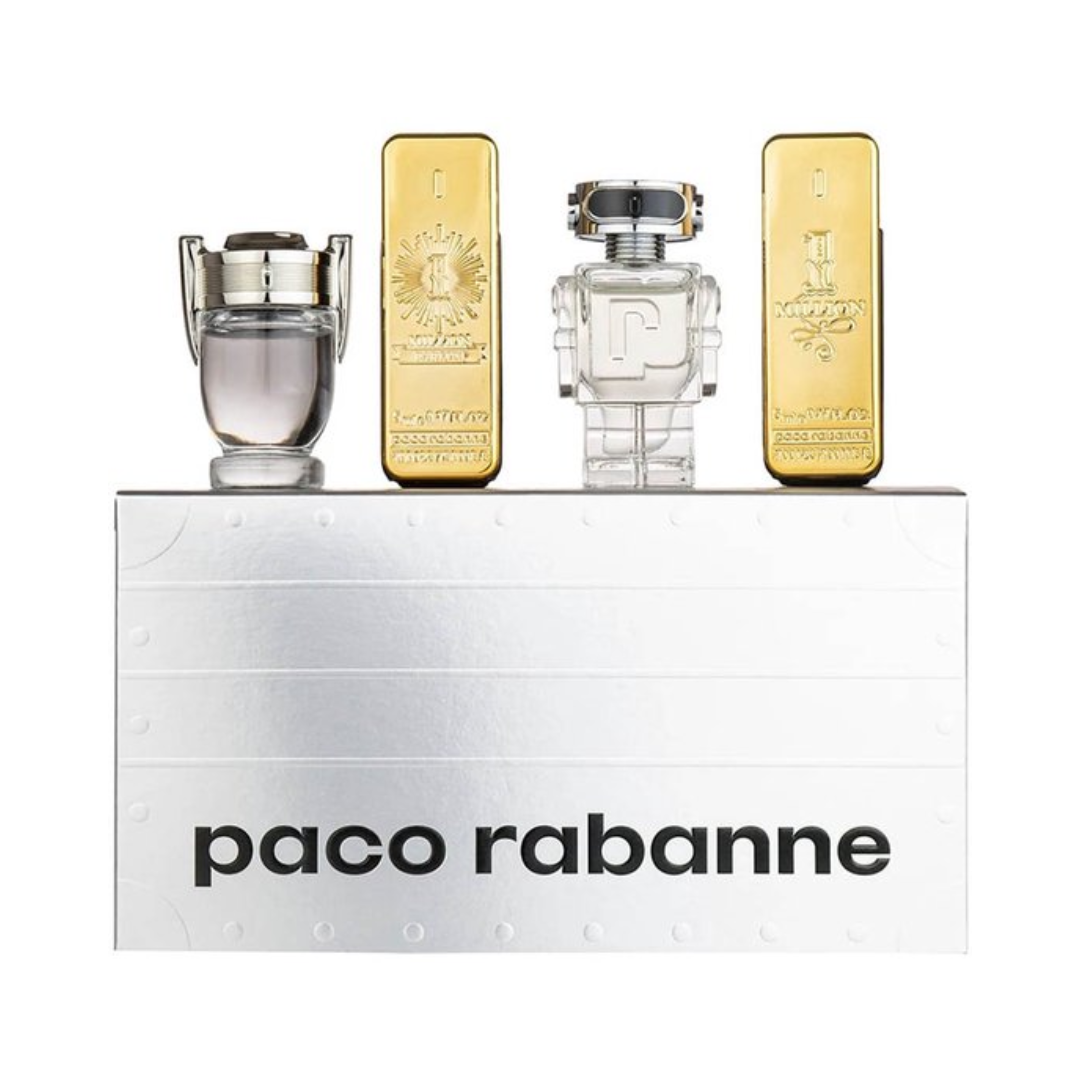 Paco Rabanne Travel Retail Exclusive – 4-delige Miniatuurset – Herenparfum