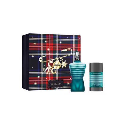 Jean Paul Gaultier Le Male – 75 ml EDT-spray + 75 ml Deodorantstick – Herenparfum Geschenkset