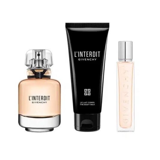 Givenchy L’Interdit – Geschenkset – 50ml EDP + 75ml Bodylotion + 12.5ml EDP Travel Spray – Damesparfum