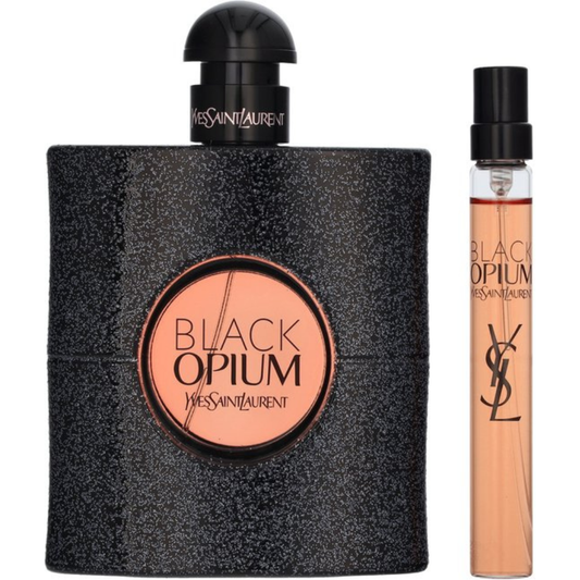 Yves Saint Laurent Black Opium – Geschenkset – 90ml EDP-spray + 10ml EDP-spray – Damesparfum