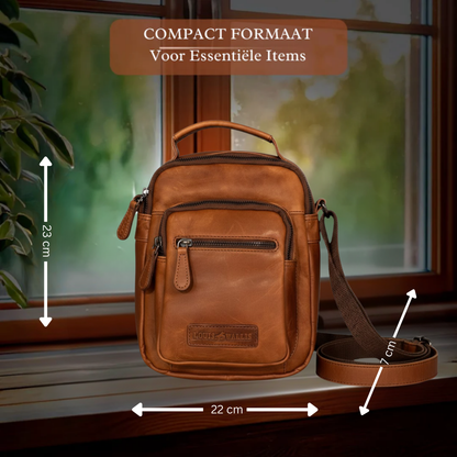 Louis Wallis | Volnerf Leer Schoudertas – Dagelijks Gebruik