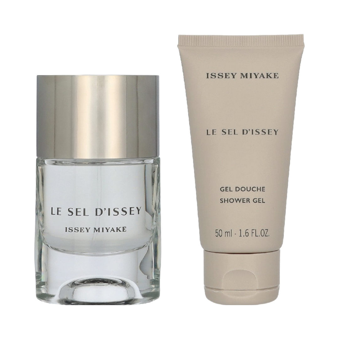 Issey Miyake Le Sel d'Issey Geschenkset – 50ml EDT Navulbaar + 50ml Showergel – Herenparfumset