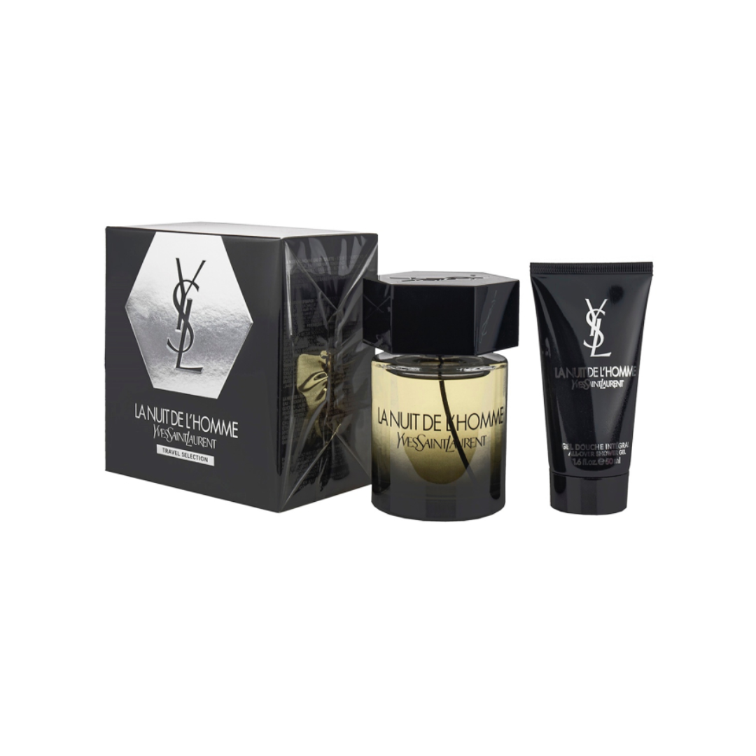 Yves Saint Laurent La Nuit de L'Homme – 100 ml EDT-spray + 50 ml All-Over Douchegel – Herenparfum Geschenkset