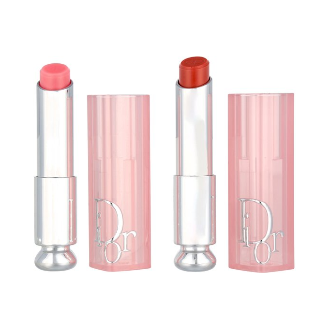 Dior Addict Lip Glow Geschenkset 6,4 g – #001 Pink + #012 Rosewood – 2 x 3,2 g – Dames