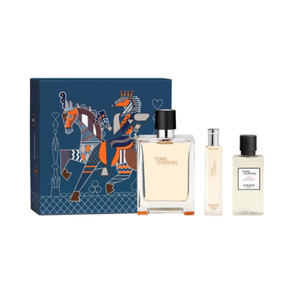 Hermès Terre d’Hermès – 100ml EDT + 40ml Aftershave Lotion + 15ml EDT – Geschenkset – Herenparfum