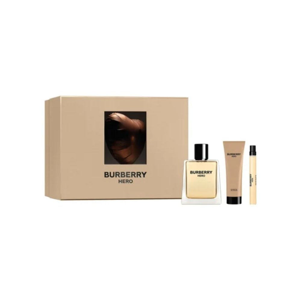 Burberry Hero - 100ml EDT, 75ml Douchegel & 10ml Travel Spray - Herenparfum