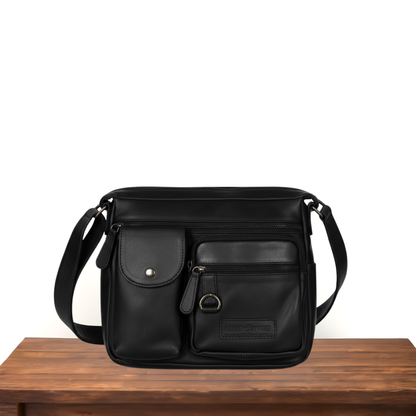 Louis Wallis | Volnerf Leer Schoudertas – Extra Ruimte & Comfort