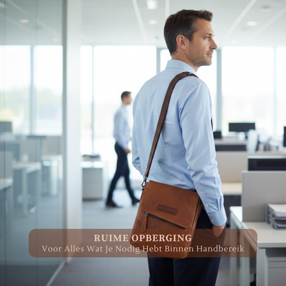 Louis Wallis | Volnerf Leer Messengertas – Comfortabel Onderweg