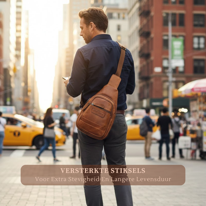 Louis Wallis | Volnerf Leer Slingbag – Handsfree & Compact