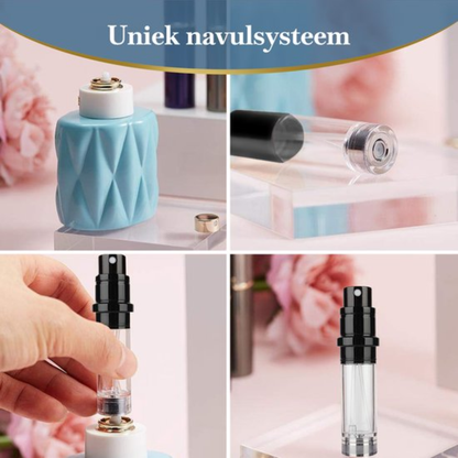 Scenty® Navulbare Parfum Verstuiver – Mini Reisflesje Zwart – Accessoire
