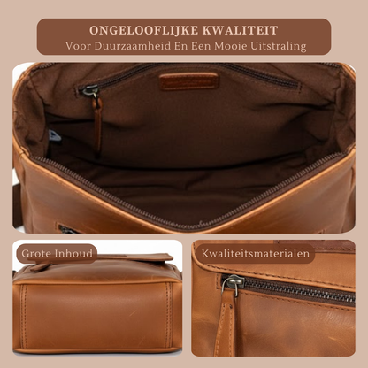 Louis Wallis | Volnerf Leer Messengertas – Comfortabel Onderweg