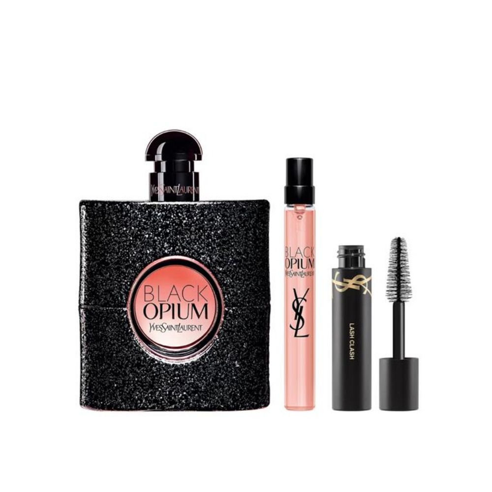 Yves Saint Laurent Black Opium – Geschenkset – 50ml EDP + 10ml EDP + Mini Lash Clash Mascara – Damesparfum